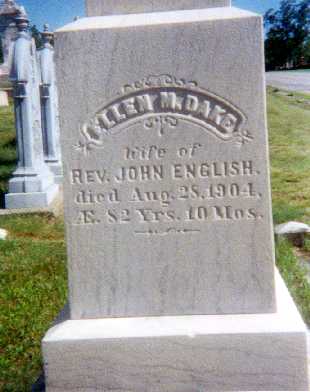 Ellen Maria Dake Tombstone
